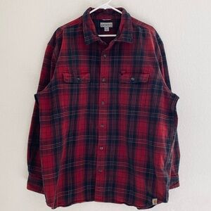 Carhartt Original Fit Men’s 2XL Heavyweight Plaid Longsleeve Flannel